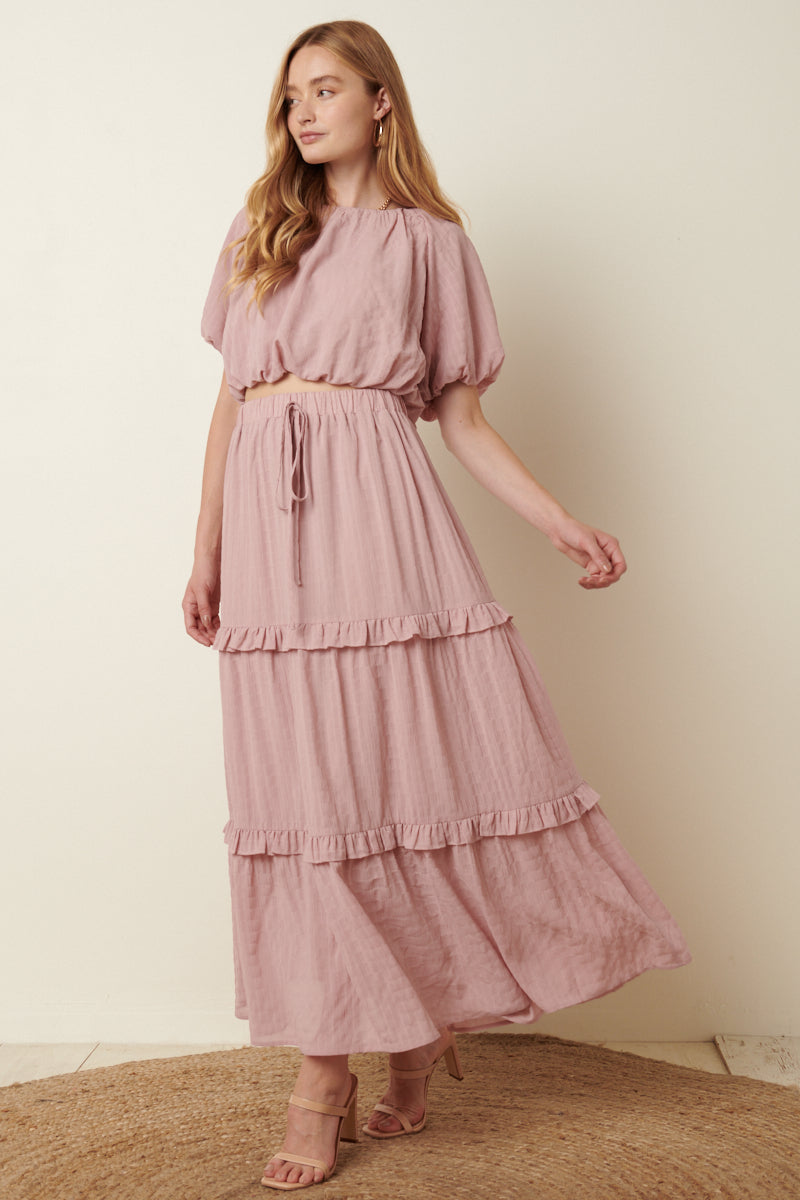 LEVITATING MAXI SKIRT (BLUSH)