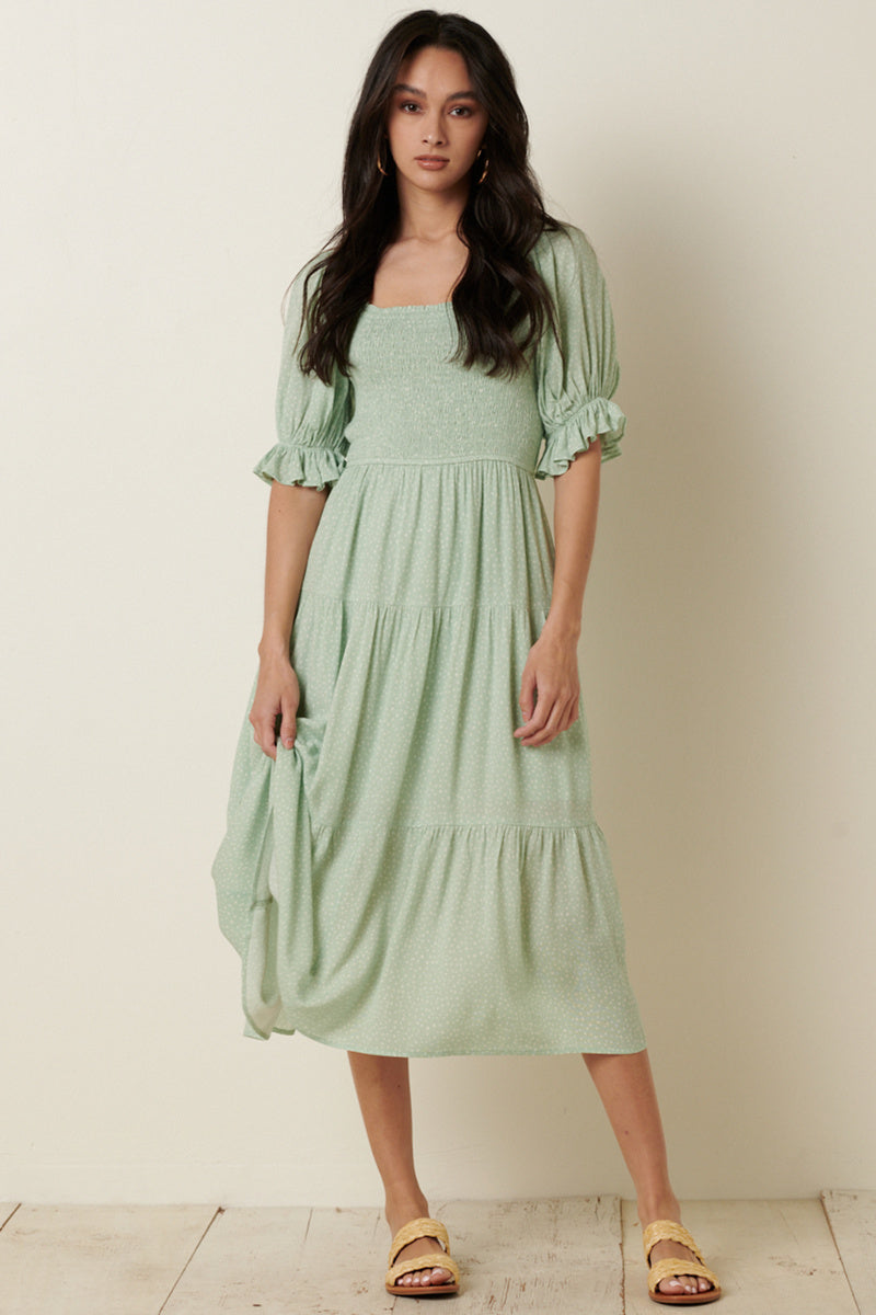 ICE CREAM PARLOR MIDI DRESS