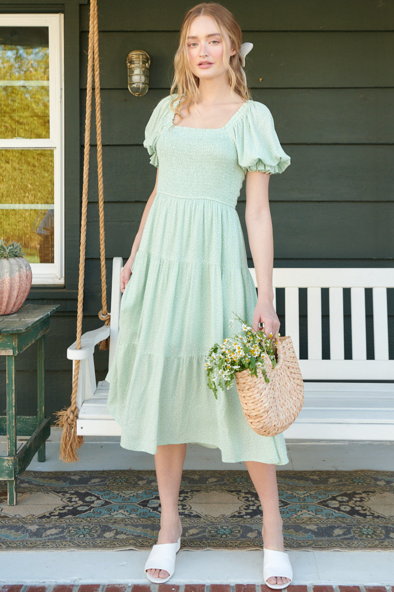 ICE CREAM PARLOR MIDI DRESS