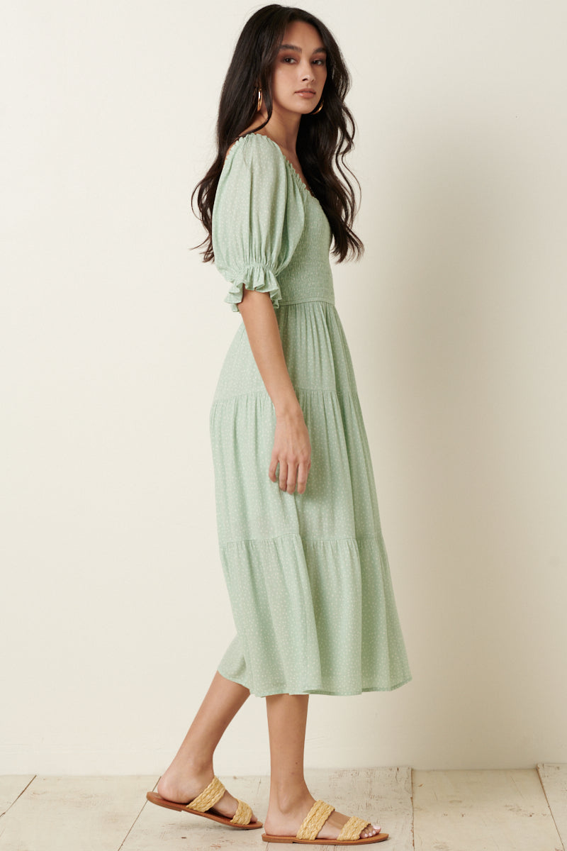 ICE CREAM PARLOR MIDI DRESS