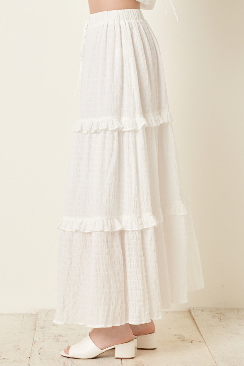 LEVITATING MAXI SKIRT (IVORY)