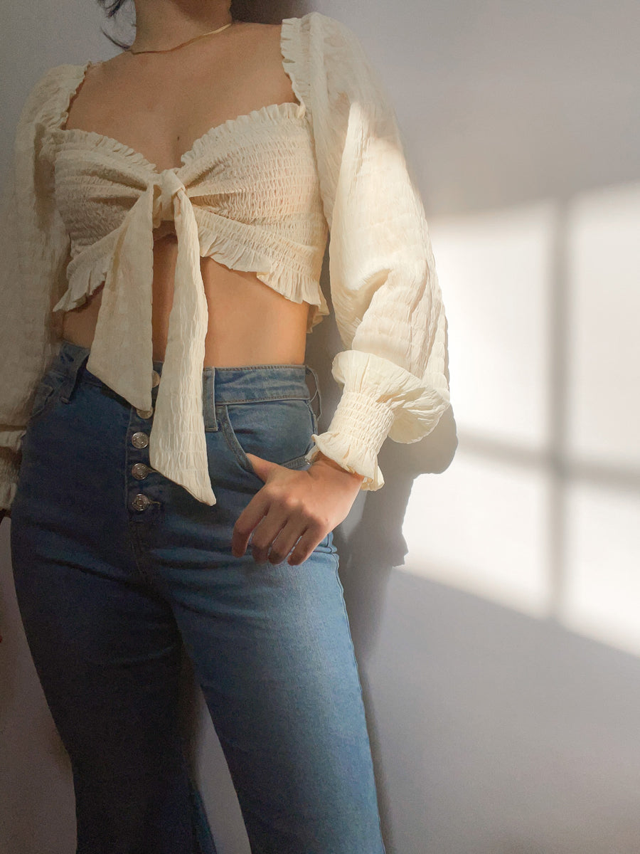 SPELLBOUND SMOCKED TOP