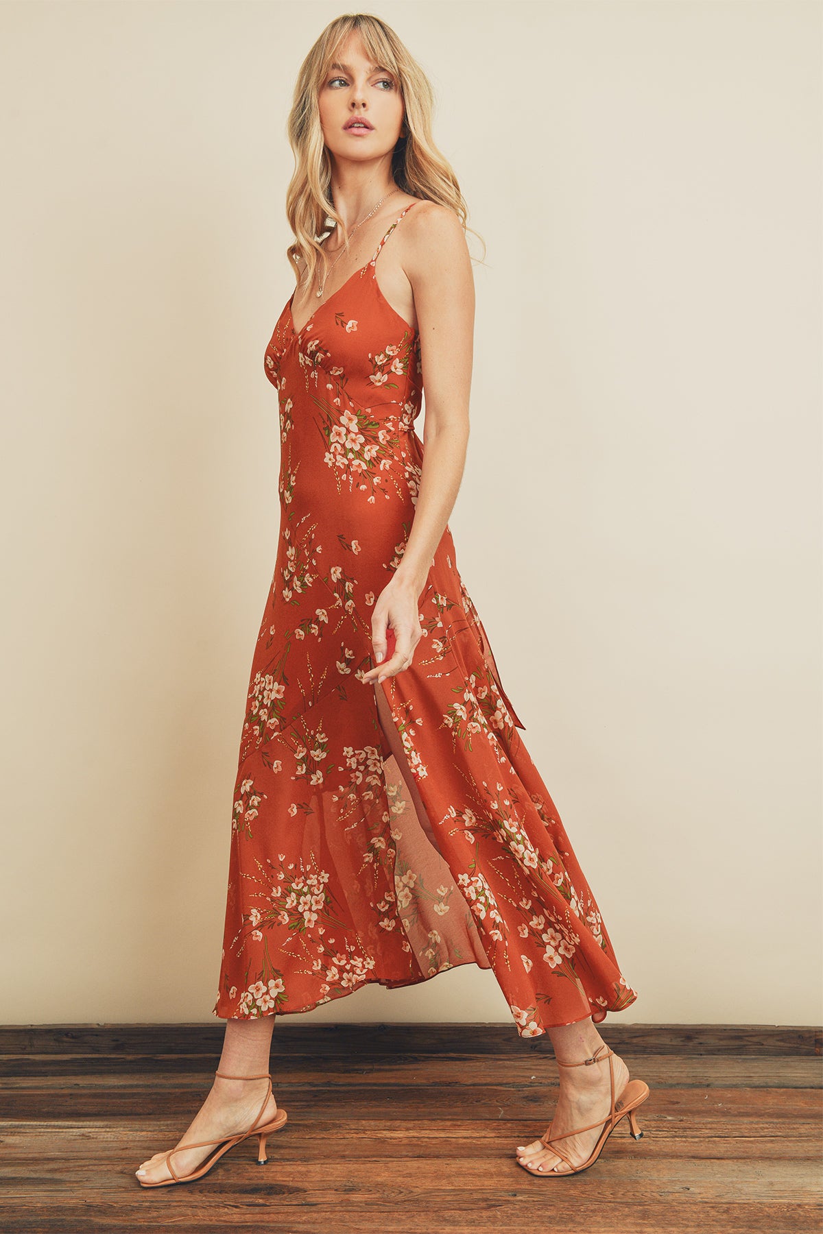 CHASING SUNSETS MIDI DRESS