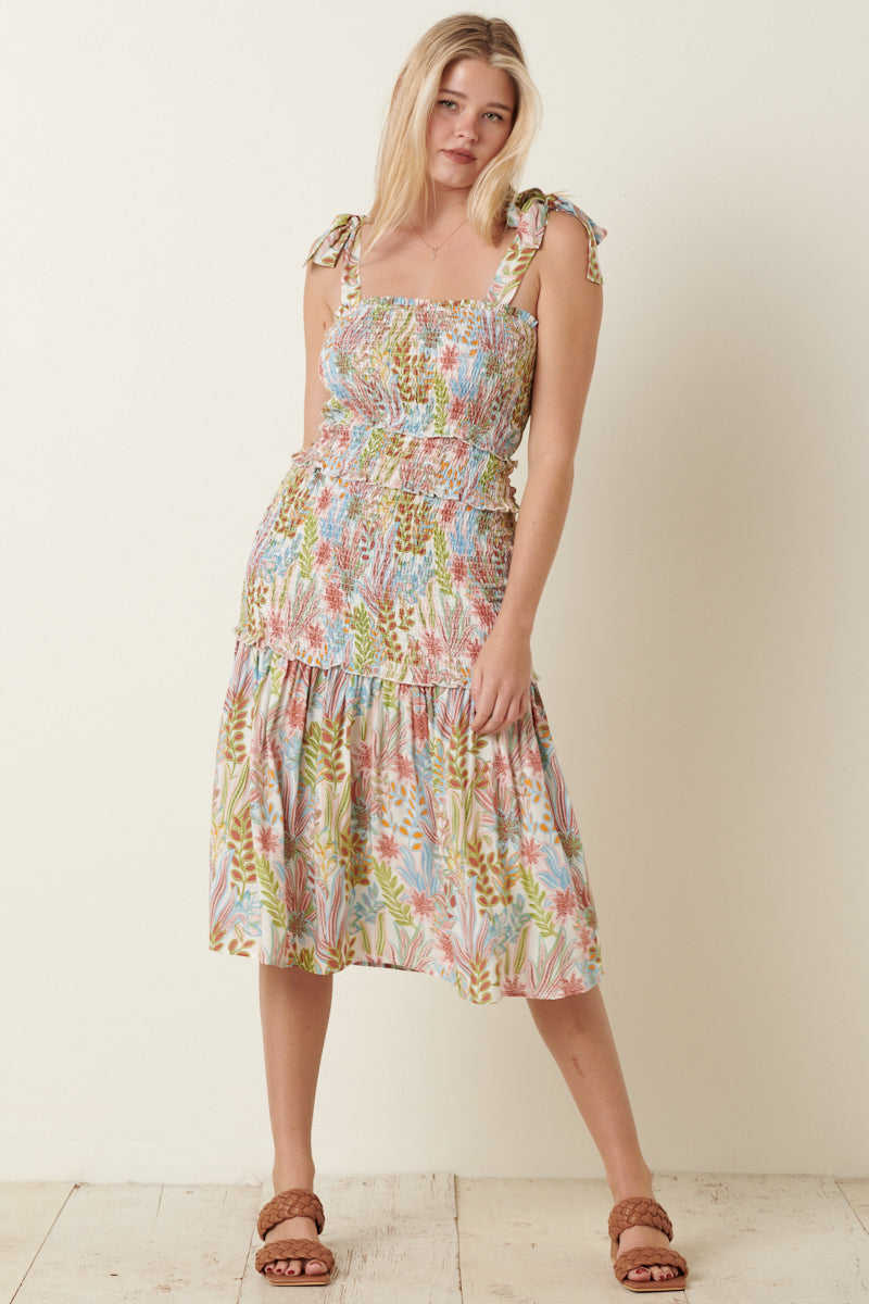 AMALFI COAST MIDI DRESS