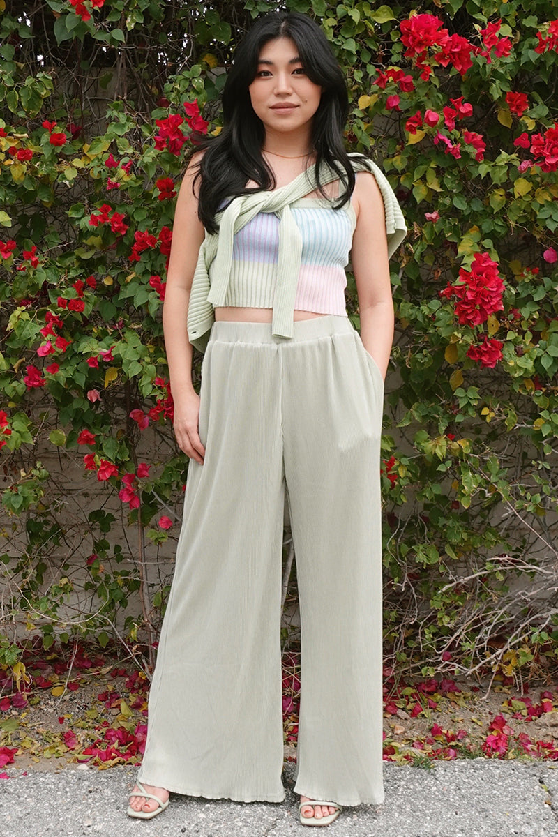 PASTEL STATE OF MIND TOP & CARDI SET