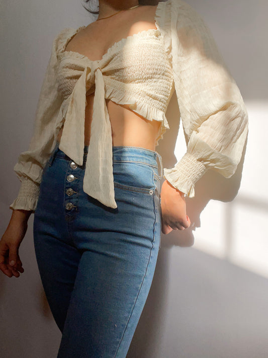 SPELLBOUND SMOCKED TOP