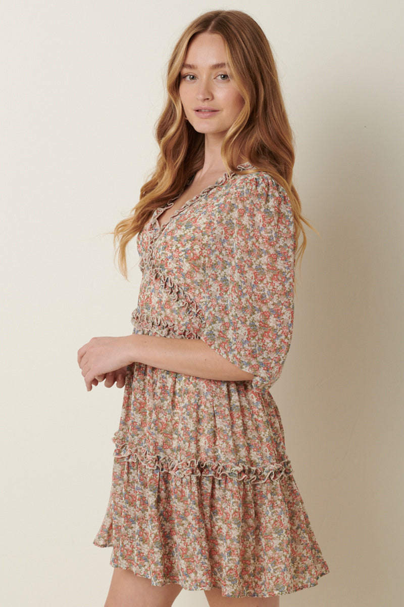wildflower mini dress Wildflower Embroidered Mini Dress
