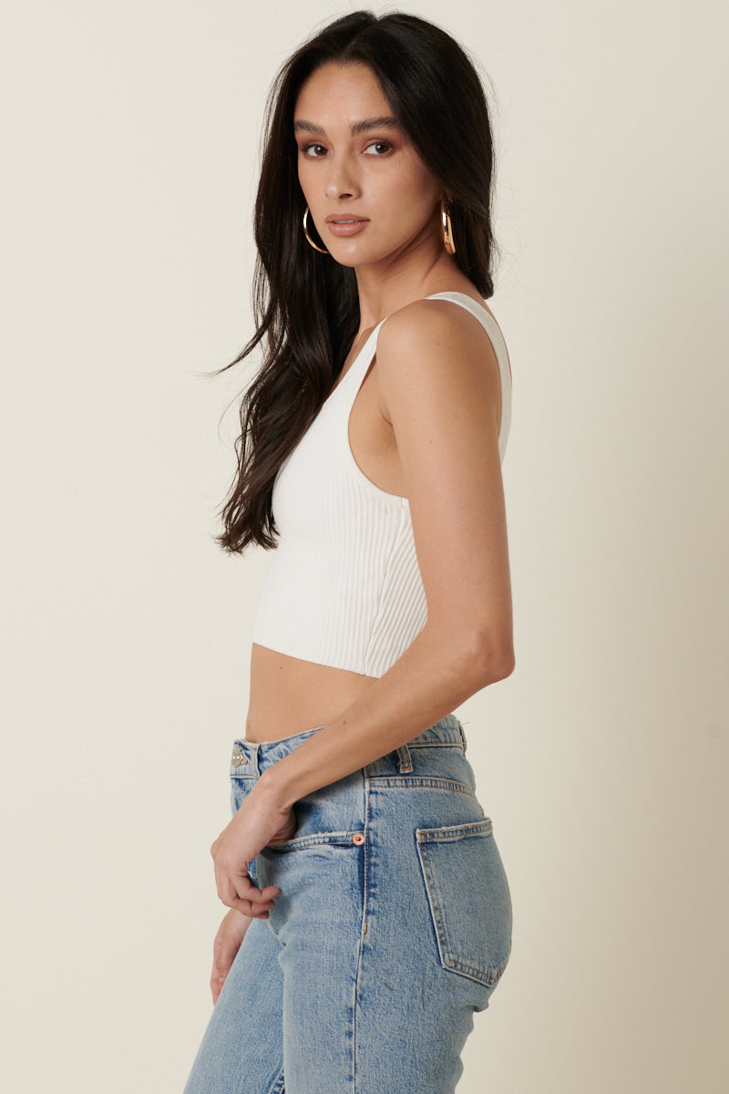 THE MOMENT CROP TOP (IVORY)
